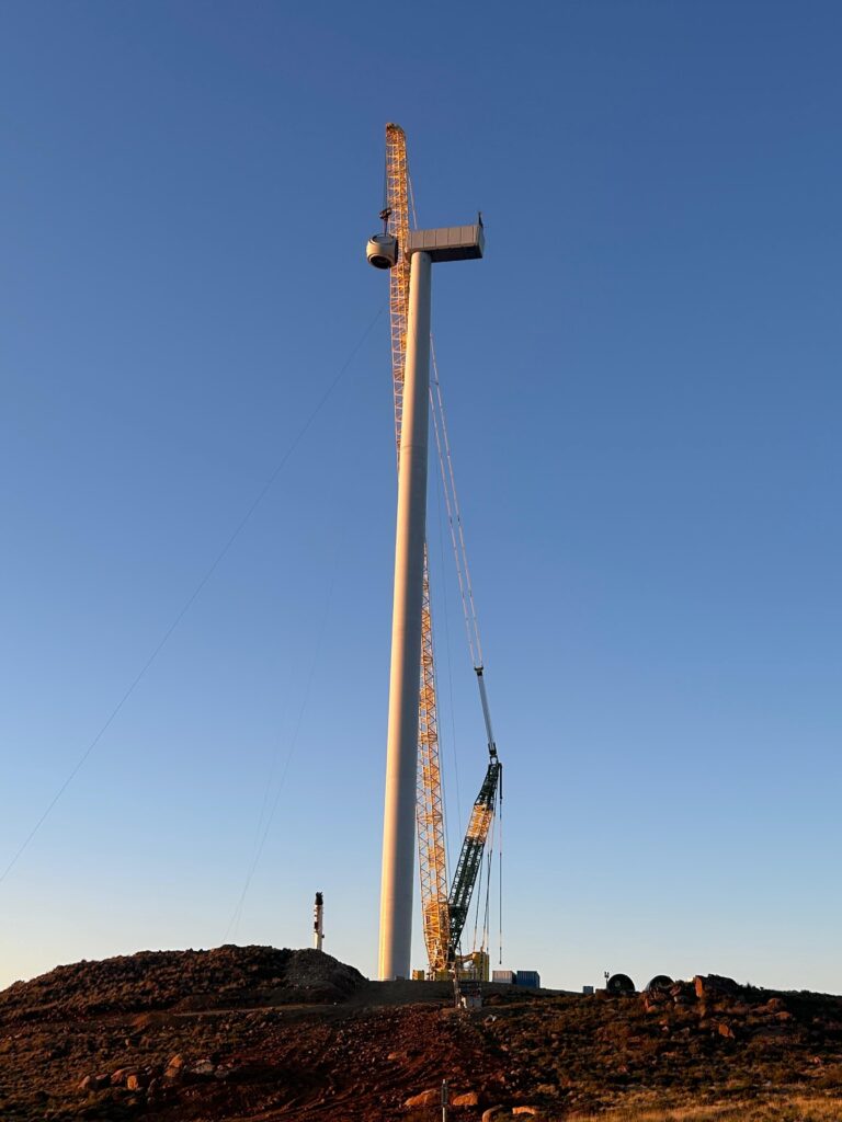 grua indústria eòlica